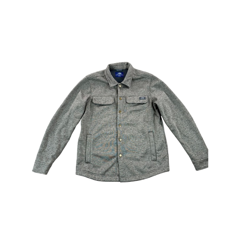 AFICD American Fishing Tackle Co S Fleece Shirt Jacket‎ Snap Ripcord Shacket